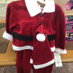 3-6 months Santa outfit great for pictures retails $20 asking $15