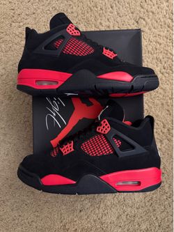 Size 7.5 (Brand new with box) - Air Jordan 4 retro red thunder