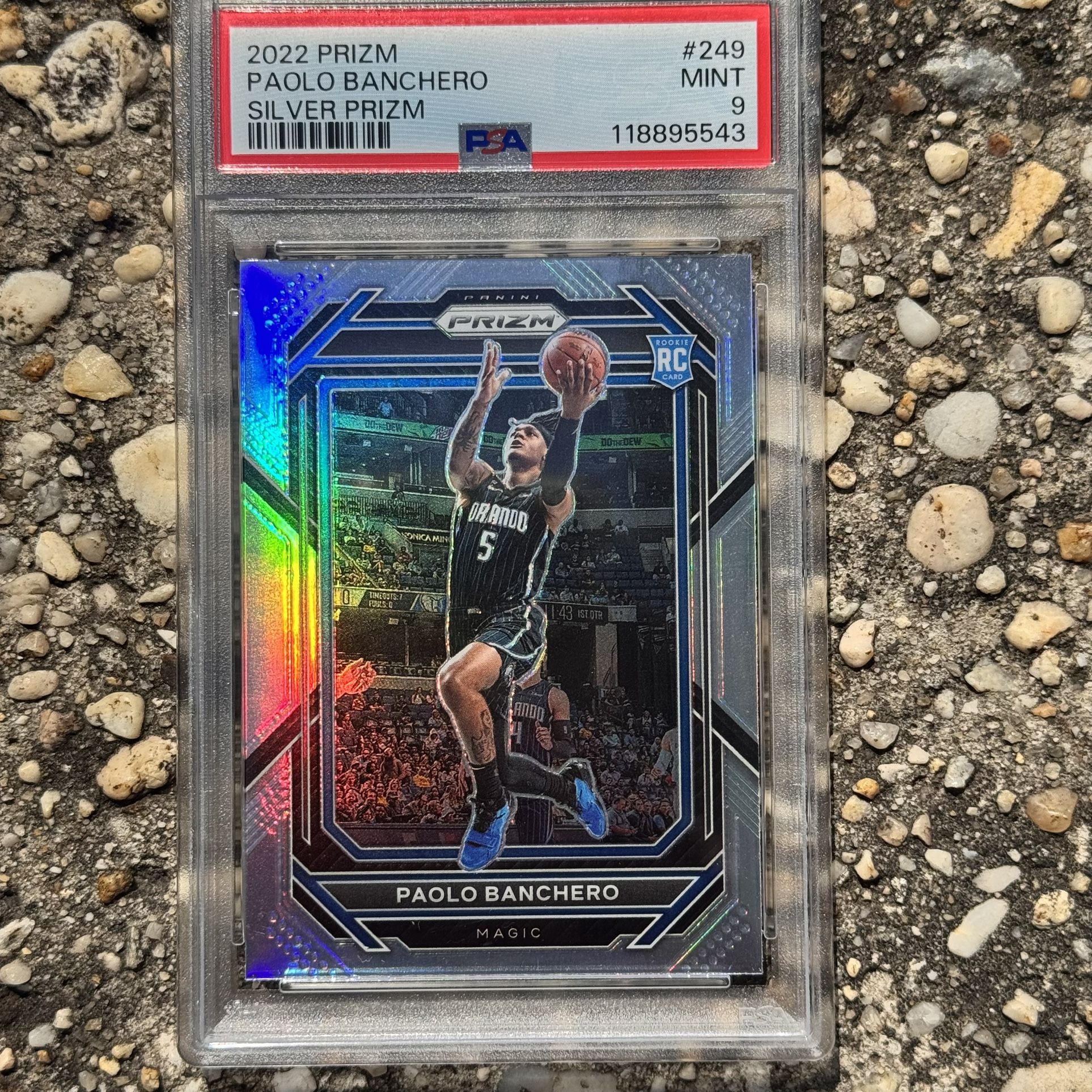 2022 Paolo Banchero silver prizm PSA 9