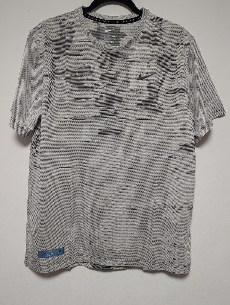 Nike Running Division Dri-FIT ADV Techknit Shirt Black Phantom Men's Size Medium FB6868-030