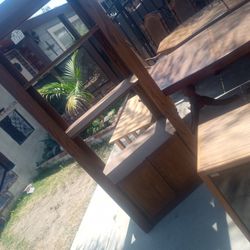 Tall Wood Shelving.
