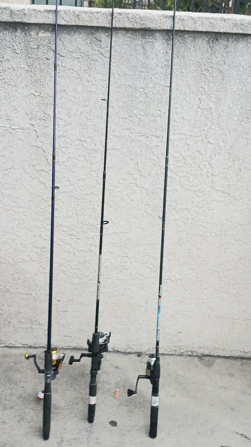 3 fishing rod and reel Each one $20