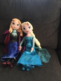 Elsa and Anna dolls