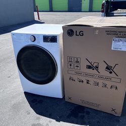 LG Washer And Dryer Set Gas. White Is Open Box 