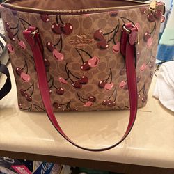 Cherry coach purse