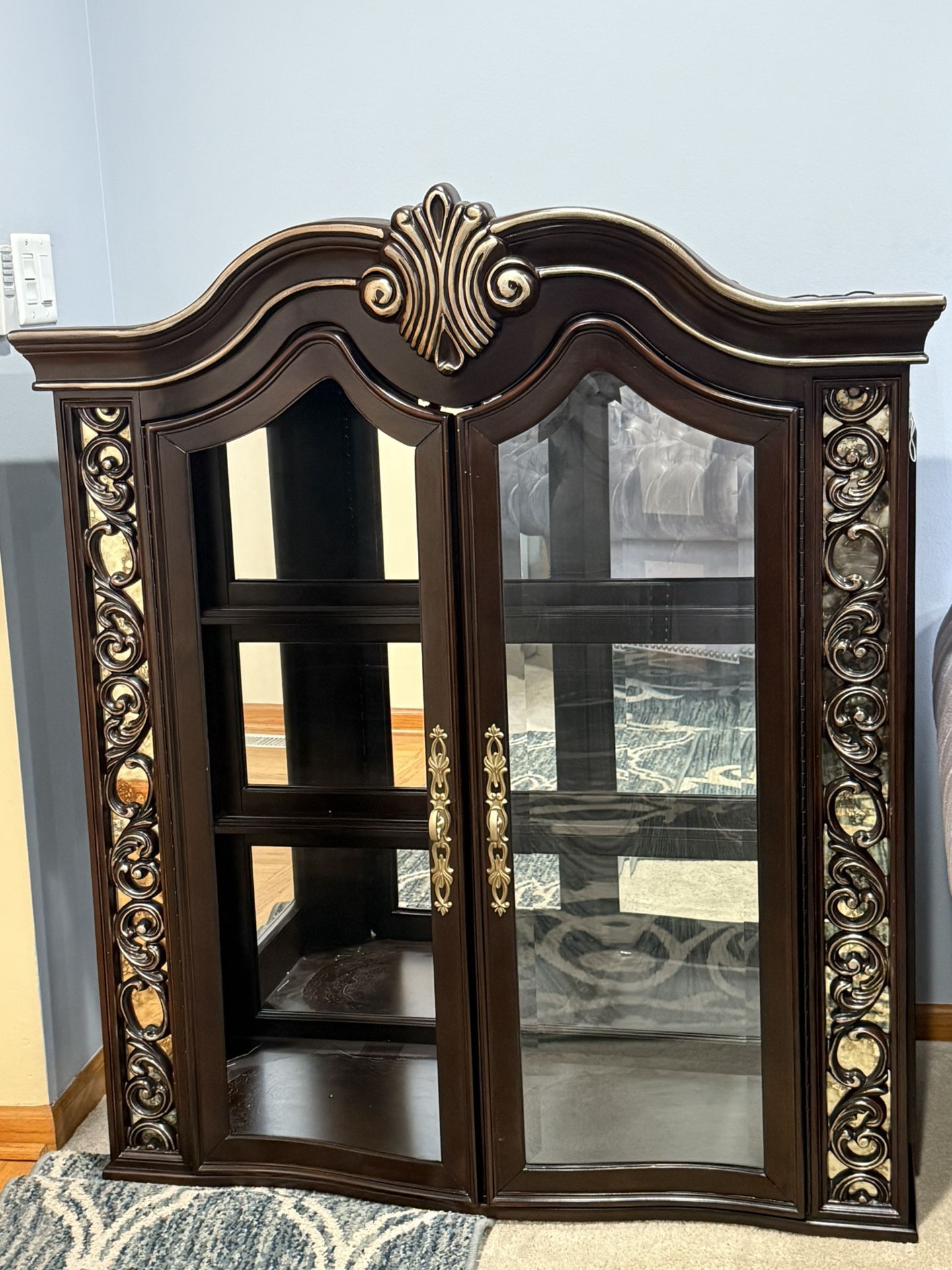 Brown China Cabinet