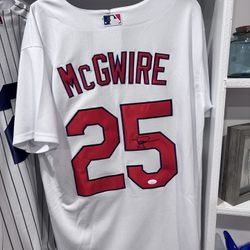 Mark McGwire Signed Jersey With Coa