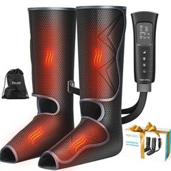 (New in Box)  ALLJOY Gifts for Men Women, Leg Massager for Circulation and Pain Relief FSA, Leg Massager with Heat and Compression, 6 Modes 3 Intensit