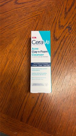  CeraVe Acne Clay to Foam Cleanser with Glycerin and Kaolin Clay 4 fl Oz NEW