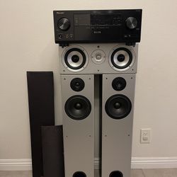 Pioneer Elite Receiver Polk Audio Speakers