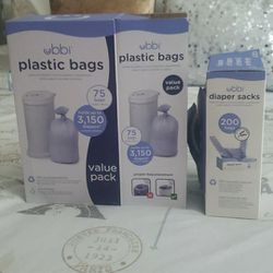 Ubbi Plastic Bags & Diaper Sacks Bundle Open Box