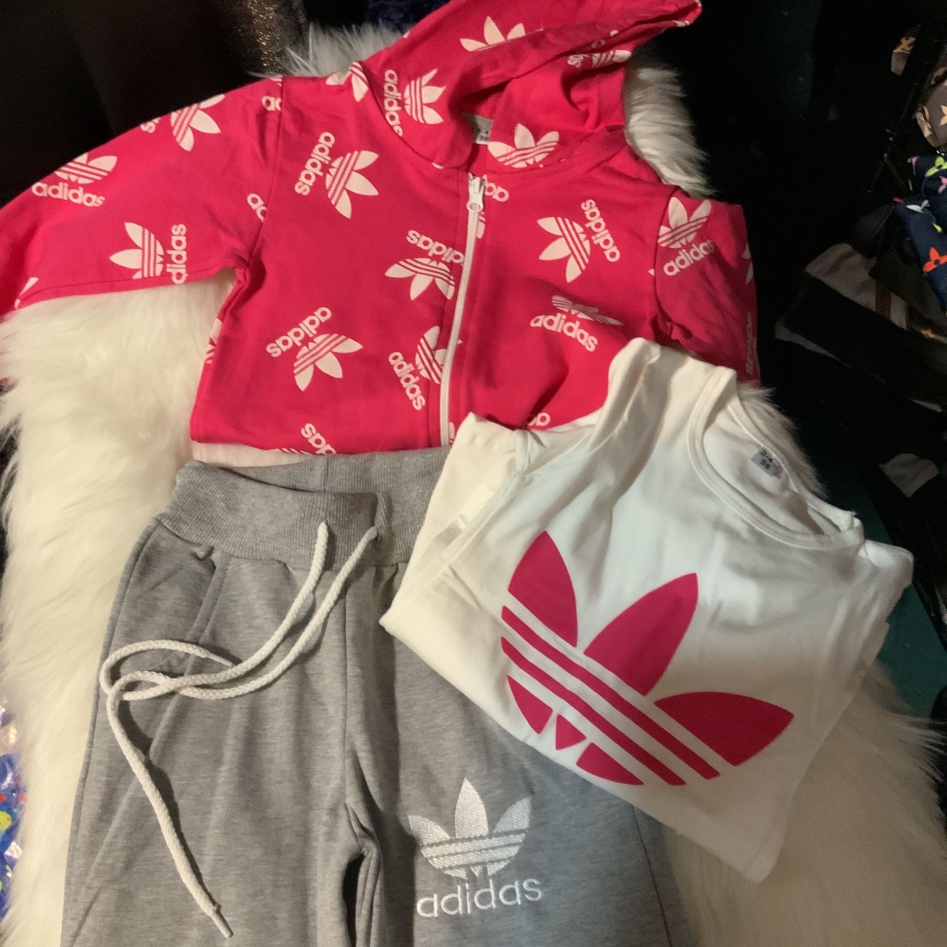 Girls Adidas 3 Piece Set