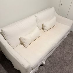 IKEA white sofa
