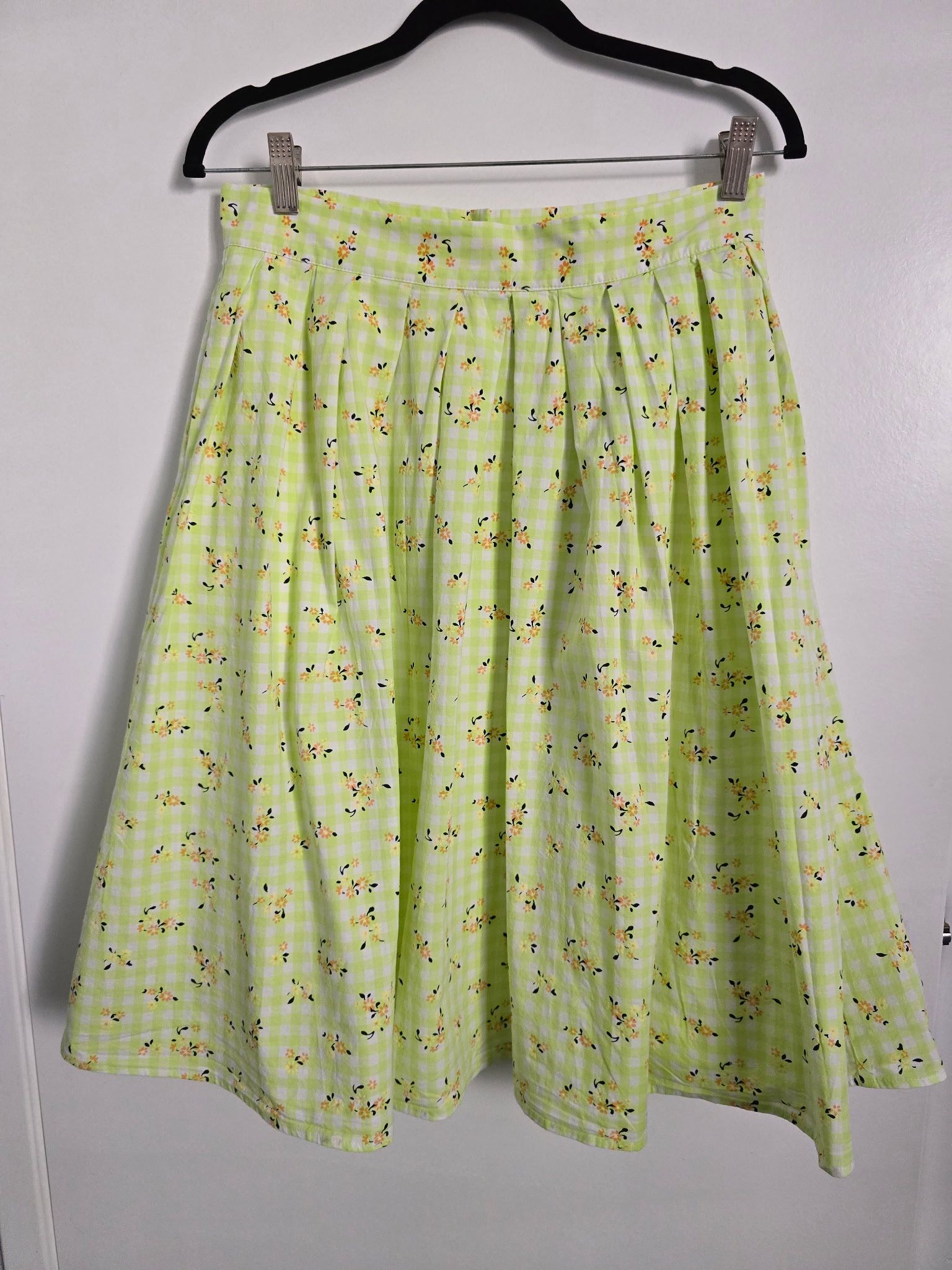 Floral Green Skirt ModCloth