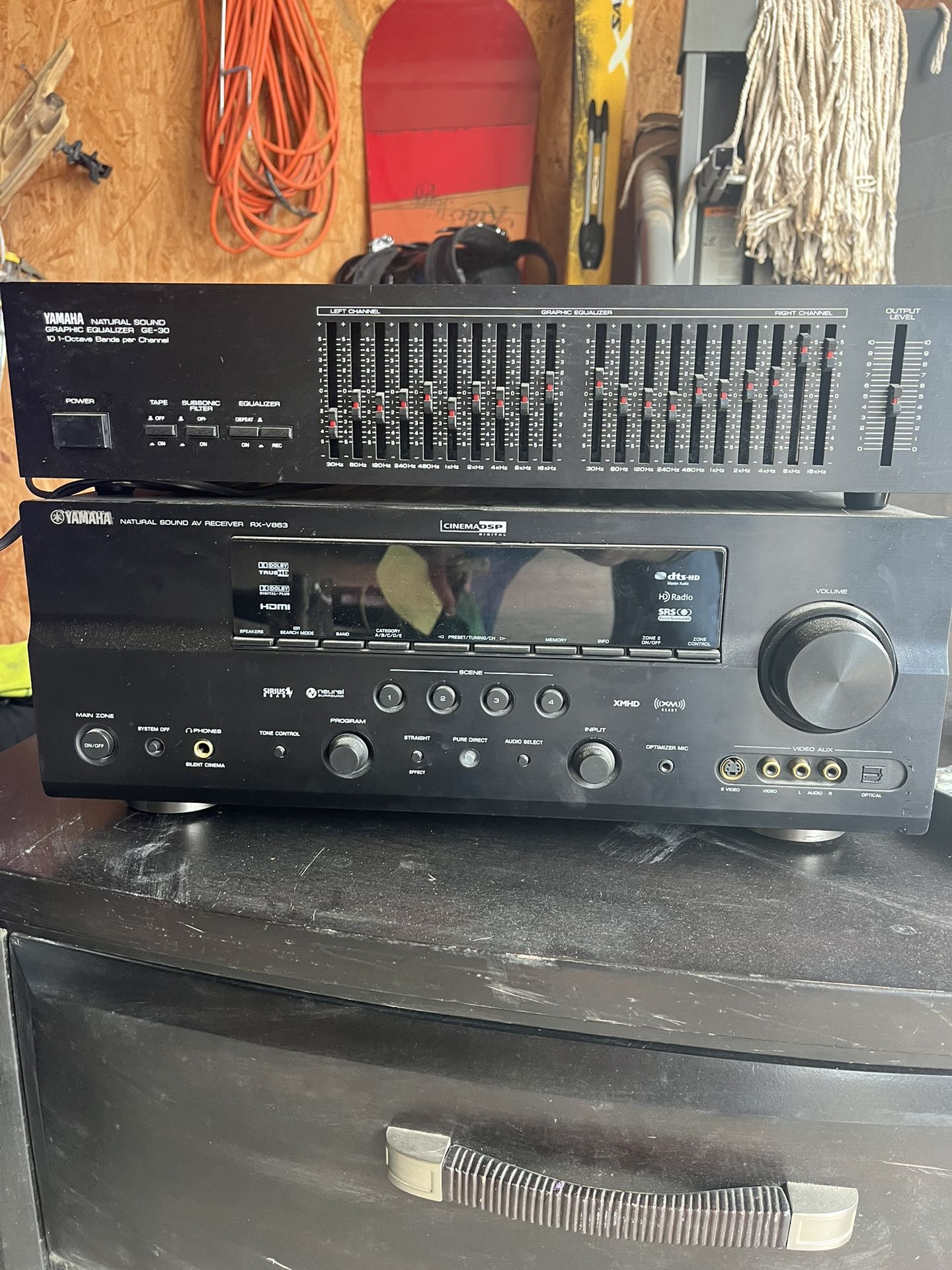 Yamaha Receiver And Equalizer