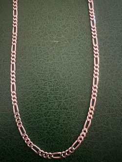 925 Italy Silver 30 inch Figaro Necklace 25 grams