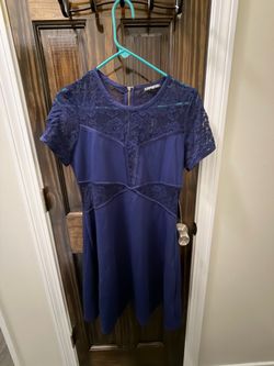 Express Blue Lace Dress