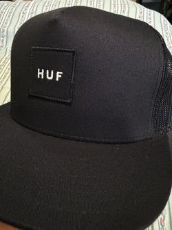 HUF Box Logo Black Trucker Hat