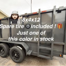 New Hydraulic Dump Trailer with Diamond Walls & Gift 💝 