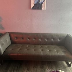 Leather Couch 7ft 