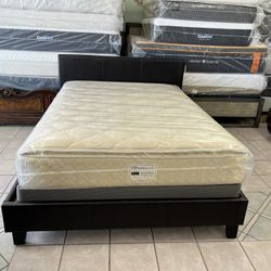 Queen Size Bed Mattress, And Boxspring Included🔥🔥 Free Delivery🔥🔥