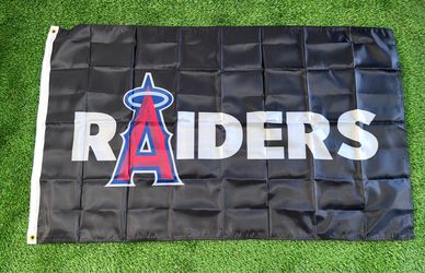 Raiders Angels flag size 5’x3’