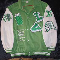 lv jacket green