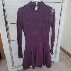 Cocktail Purple Dress Size M 