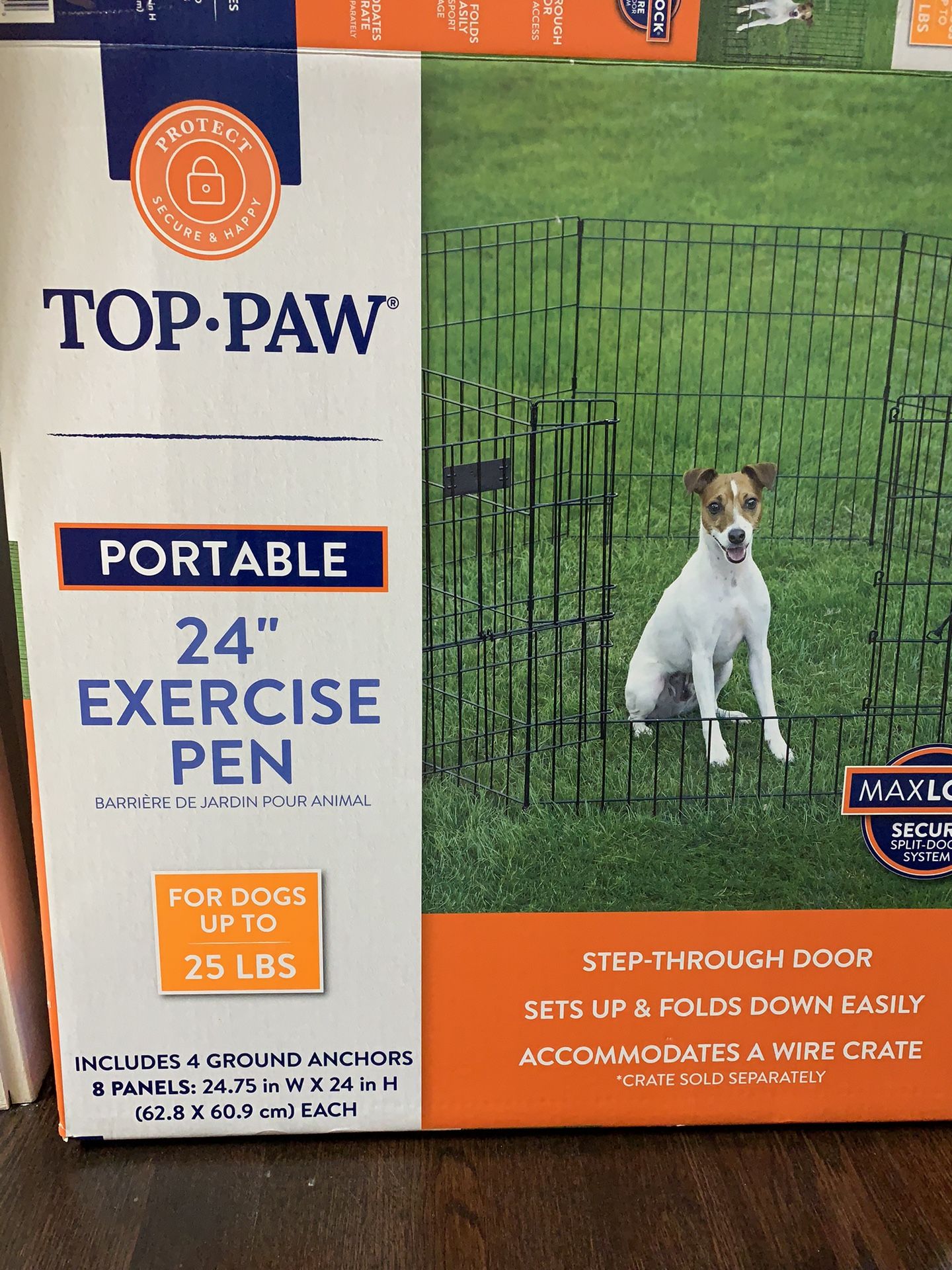 Indoor Outdoor Top Paw® Exercise Pen Dog Crate Pets Fence , Also Selling Pets Crate Dog Crate Pets Pan + FREE DOG Crate With The Playpen
