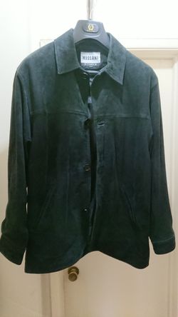 Black Suede Shirt Style Jacket