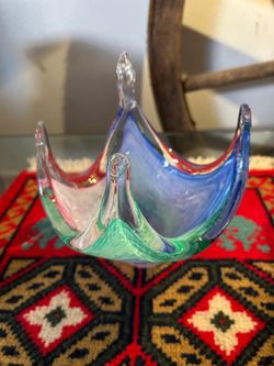 ADORNO DE CRITAL MURANO DISEÑO GARZA