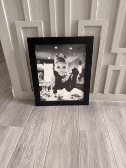 Audrey Hepburn Breakfast at Tiffany's Framed Print