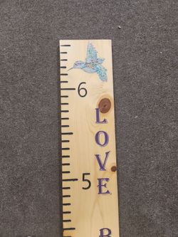 Child growth ruler home decor peice.