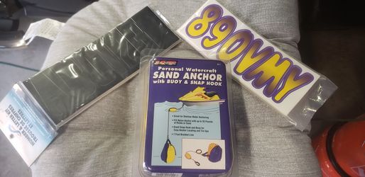 Jet Ski Anchor + TWO Sets Of Letters/Numbers