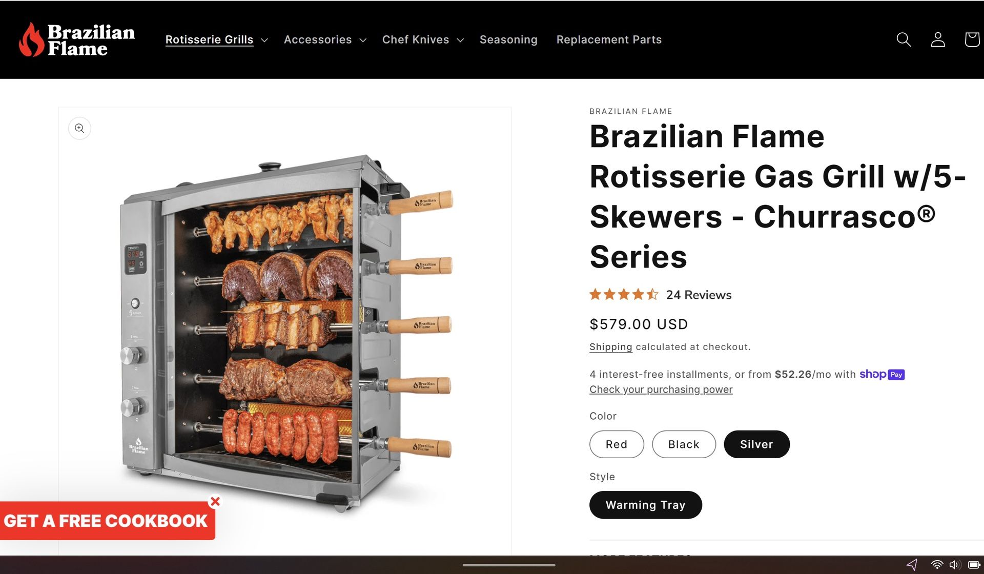 Brazilian Flame Rotisserie Bbq Grill