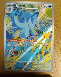 Nidorina Pokémon Card MEP 101 Holo