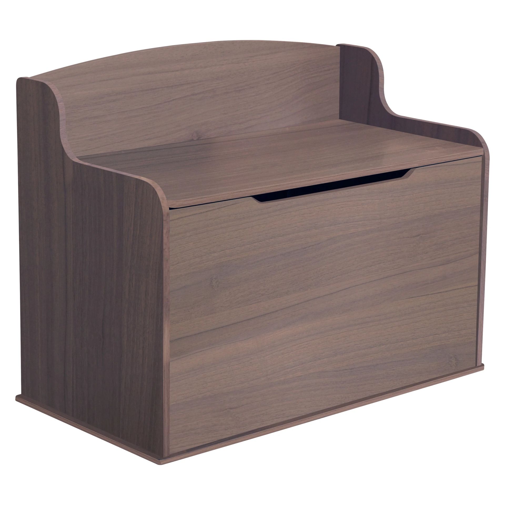KidKraft Wooden Fill with Fun Toy Box with Safety Hinges, Gray Ash Gray -