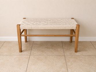 Modern Woven Entryway Bench – $20