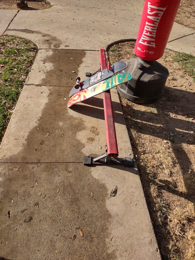 Skateboard Rail And 2 Boards
