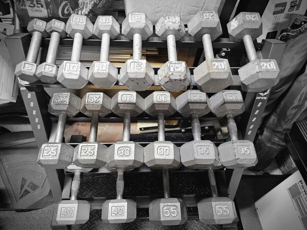 Dumbbells with Rack