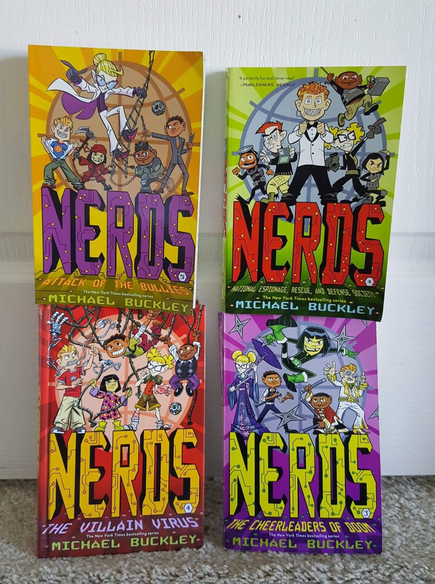 Nerds books lot of 4 (brand new) 1 hardcover and 3 softcover