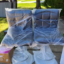 Set Of 2 Black Bar Stools Brand New 