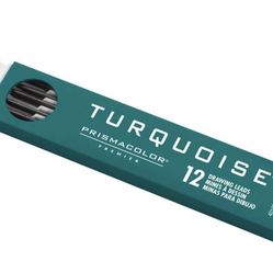  Turquoise Graphite Drawing Leads, HB, 2mm, 12 Count