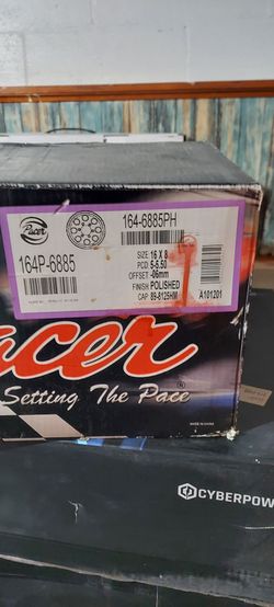 Pacer 16x8 Polished Wheel 5-5.50 PCD