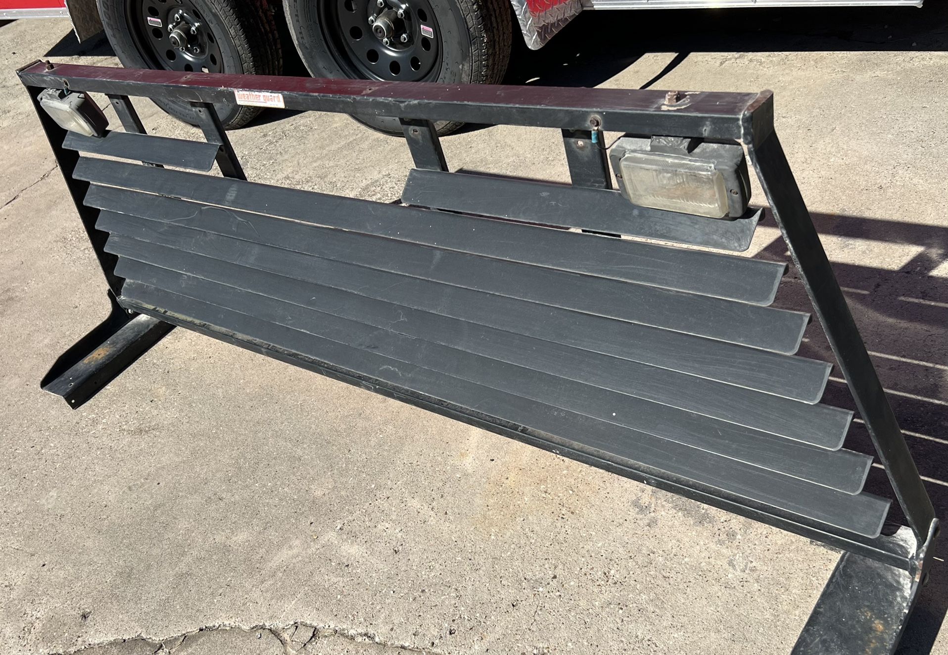 Weather Guard steel headache back window cab rack protector