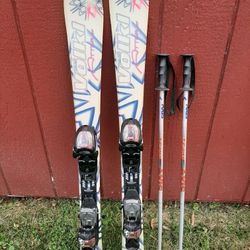 Volkl Attiva Jr Supersport Skis & Axis Poles