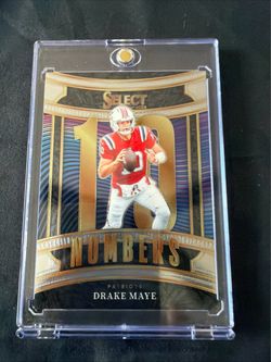 2025 Panini Select Numbers Insert Drake Maye