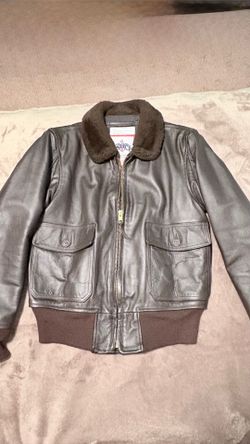 Excelled G-1 Flyer's Leather Flight Jacket Size 40 DSCP Made in USA 🇺🇸.