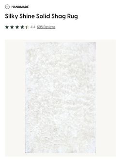 6x9’ White Rug
