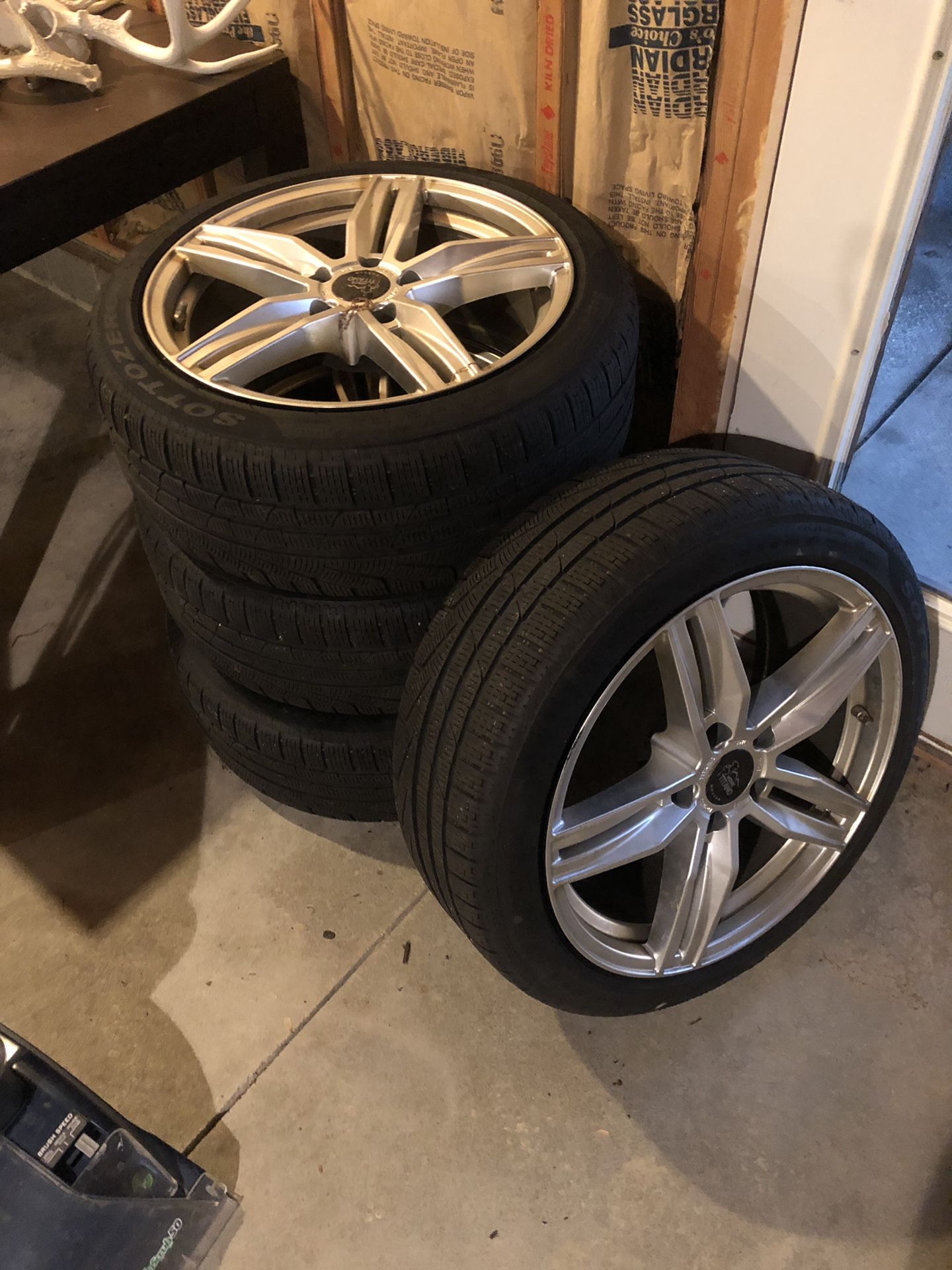 Monte Titano 18” wheels and winter tires